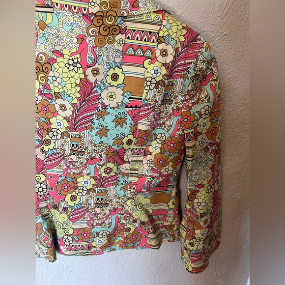 Nanette Lepore Animal Print Floral Blazer - Picture 5 of 12